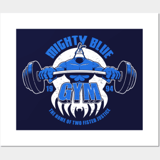 Mighty Blue Gym Posters and Art